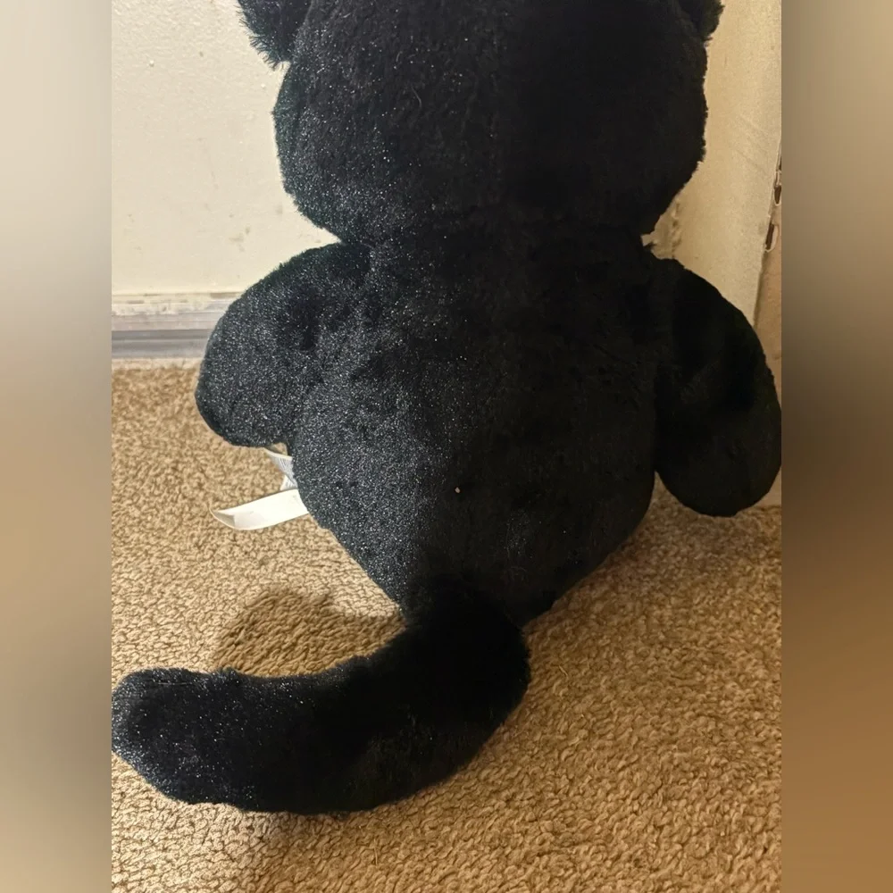 Black and Purple Plush Build a bear cat